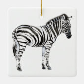 Permanente Zebra Keramisch Ornament (Achterkant)