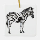 Permanente Zebra Keramisch Ornament (Voorkant)