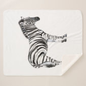 Permanente Zebra Sherpa Deken (Voorkant (horizontaal))