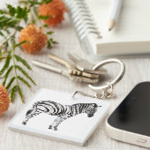 Permanente Zebra Sleutelhanger (Voorkant Rechts)