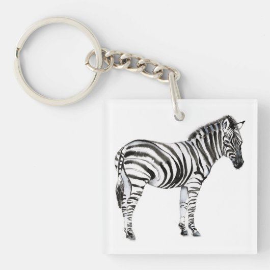 Permanente Zebra Sleutelhanger (Voorkant)