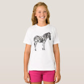 Permanente Zebra T-shirt (Voorkant volledig)