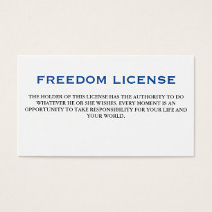 Permis de liberté