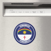 Pernambuco Round Emblem Magneet (Insitu (Vaatwasser))