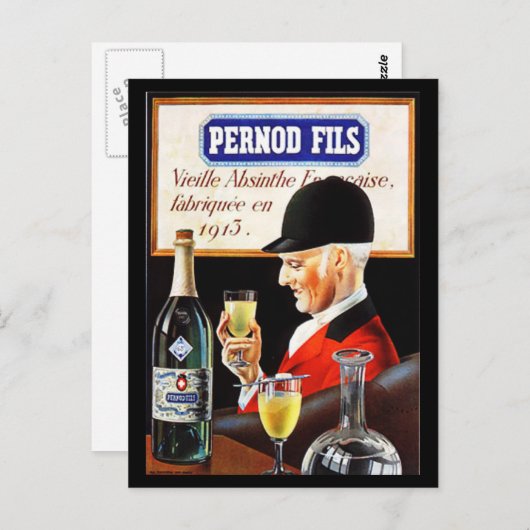 Pernod Fils Briefkaart (Voorkant / Achterkant)