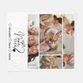 Peronalized 4 Photo Best Nana Ever Minimalis Fleece Deken (Voorkant (Horizontaal))