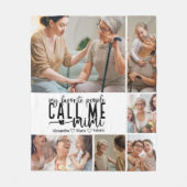 Peronalized 6 Photo Mimi Gift Fleece Deken (Voorkant)