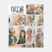 Peronalized 8 Photo Mimi Gift Fleece Deken (Voorkant)