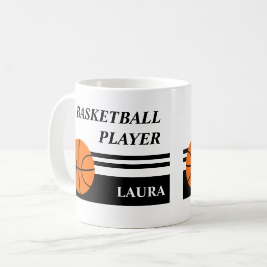 Peronalized Basketball Coffee Mug (Devant gauche)