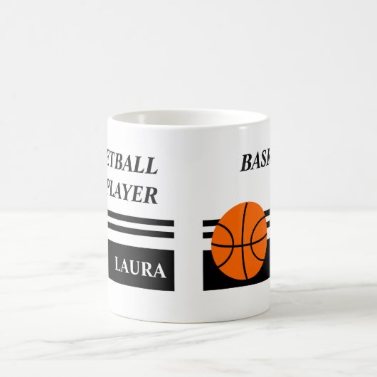 Peronalized Basketball Coffee Mug (Centre)
