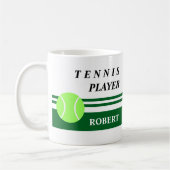 Peronalized Tennis Coffee Mug Koffiemok (Links)