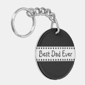 Perosnalied Best Pap Ever Photo Sleutelhanger (Voorkant Links)