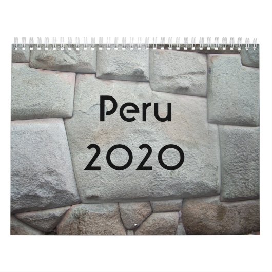 Pérou - Calendrier 2020 (Protection)