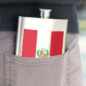 Pérou Drapeau élégant flacon patriotique (En situation)