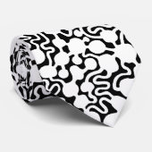 Perpetual Ant Boerderij v2 - White op Black Stropdas (Opgerold)