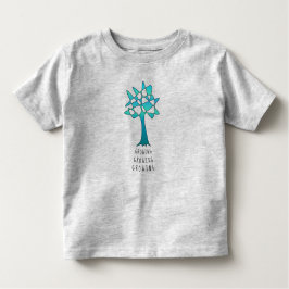Perpetual Blue Green Tree Art "Growing" Kinder Shirts