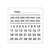 Perpetual Calendar Rubberstempel (Afrduk)