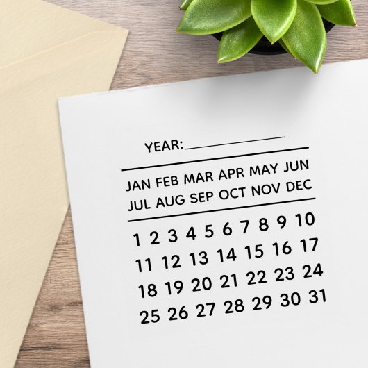 Perpetual Calendar Rubberstempel