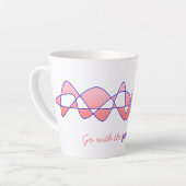 Perpetual "Go with the good flow" Roze indigoo Latte Mok (Linkerhoek)