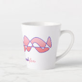 Perpetual "Go with the good flow" Roze indigoo Latte Mok (Rechts)