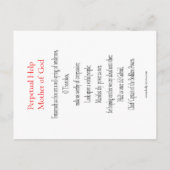 Perpetual Help Moeder God Prayer Kaart (Achterkant)