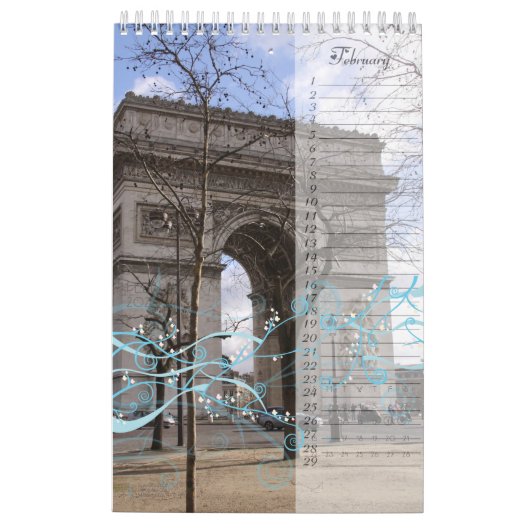 Perpetual Paris Birthday Jubileum Calendar Kalender (Feb 2026)