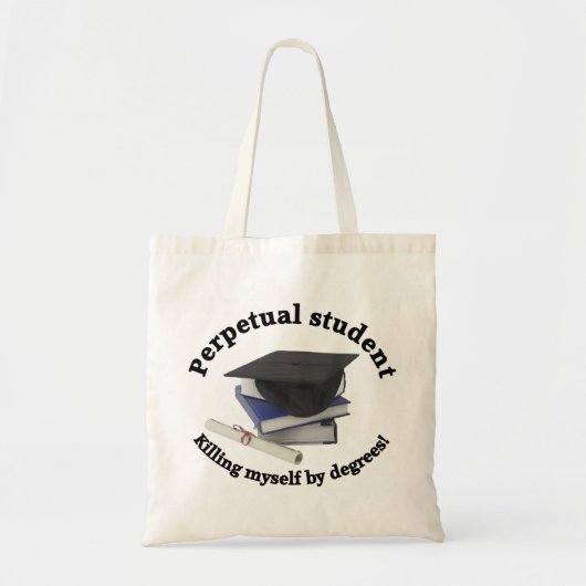 perpetual student 2 budget canvas tas (Voorkant)
