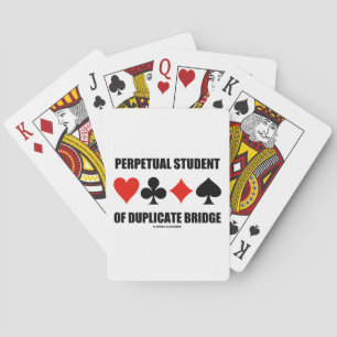 Perpetual Student of Duplicate Bridge (kaarteenhed Pokerkaarten