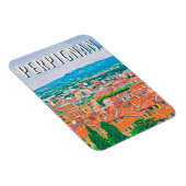 Perpignan Photo Vintage Magneet (Rechterzijde)