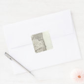 Perpignan Vierkante Sticker (Envelop)