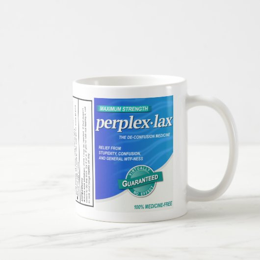 Perplex-lax | Mok voor apotheker Gag Gift (Rechts)
