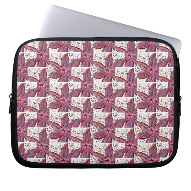 Perpule Lilium Orientali Electronics Bag Laptop Sleeve (Voorkant)