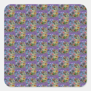 Perpule Passion Vierkante Sticker