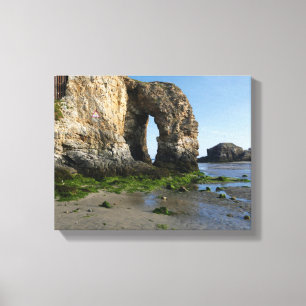 Perranporth Zee Cornwall Coast England Canvas Afdruk