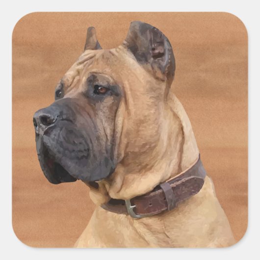 Perro de Presa Canario - Dogo Canario Vierkante Sticker (Voorkant)