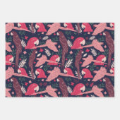 Perroquet Ara Tropical Motif de Feuilles (Devant)