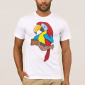 Perroquet Avec Un T-Shirt Porte-Mains (Devant)