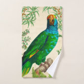 Perroquet bleu exotique (Serviette à main)