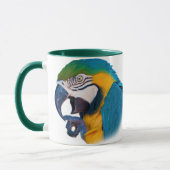 Perroquet d'ara, tasse personnalisable (Gauche)
