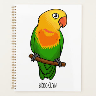 Perroquet de caricature mignon lovebird