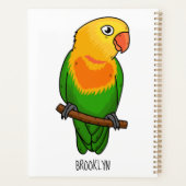 Perroquet de caricature mignon lovebird (Dos)