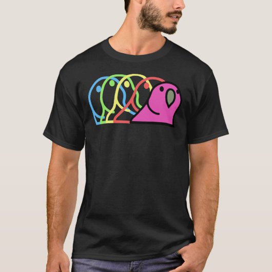 Perroquet de fête Emoji GIF T-shirt classique (Devant)