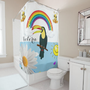 Perroquet de rideau de douche arc-en-ciel Sun Bumb