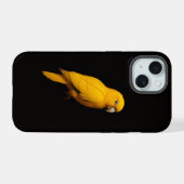 Perroquet doré Black 4 Luxe iPhone 15 Mate (Verso Horizontal)