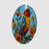 Perroquet mandelieu oiseau coloré (devant)