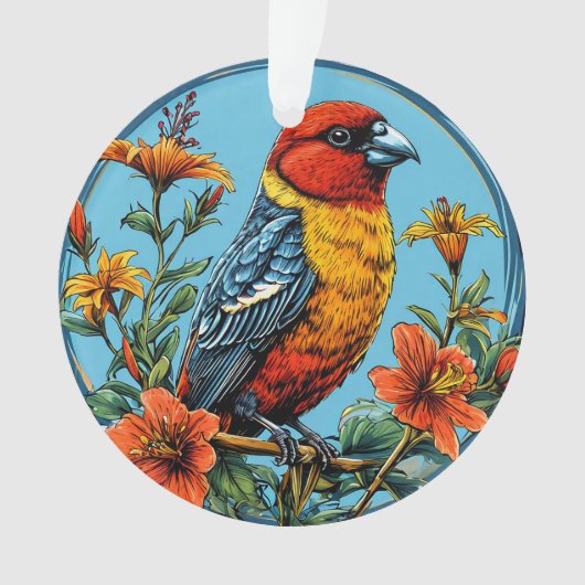 Perroquet mandelieu oiseau coloré (devant)