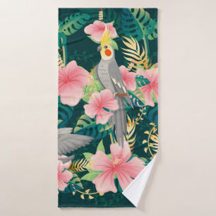 Perroquet motif mignon et sans couture sur gre