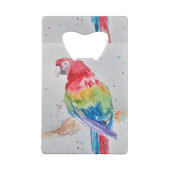 Perroquet rouge Macaw Aquarelle Oiseau Design (Dos)