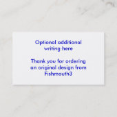 Perroquet rouge - modèle de carte de visite (Dos)