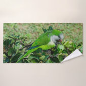 Perroquet vert (Serviette de bain)